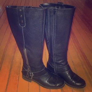 Aerosoles “Easy Rider” black leather boots
